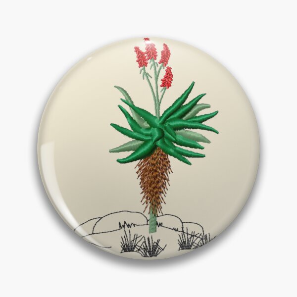 Item preview,  Machine embroidery, Aloes  Botanical Embroidered Design, Aesthetic Floral Design, Stitch crafting, unique embroidered art designed and sold by RudolphBarnard.
