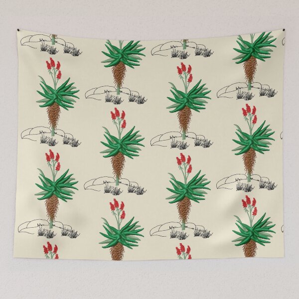 Item preview,  Machine embroidery, Aloes  Botanical Embroidered Design, Aesthetic Floral Design, Stitch crafting, unique embroidered art designed and sold by RudolphBarnard.