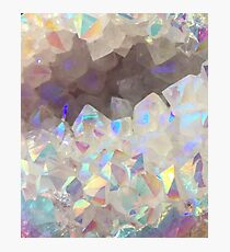 Iridescent Aura Crystals Photographic Print