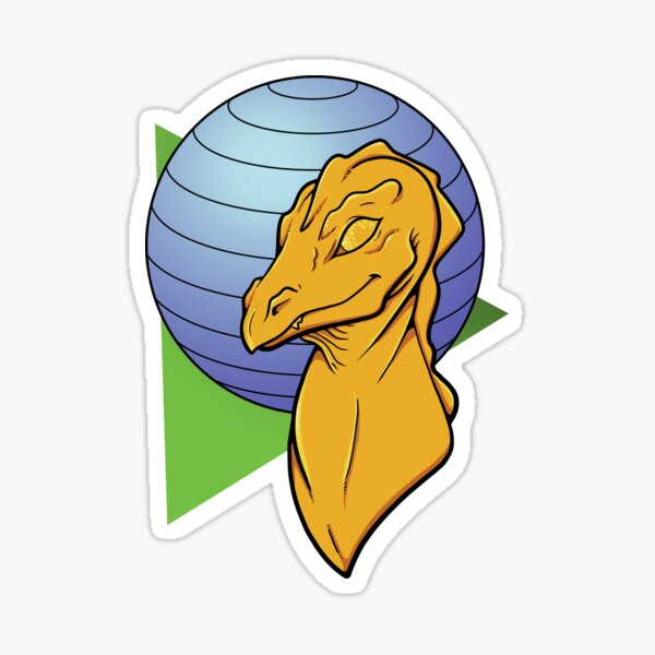 Retro Dragon Sticker