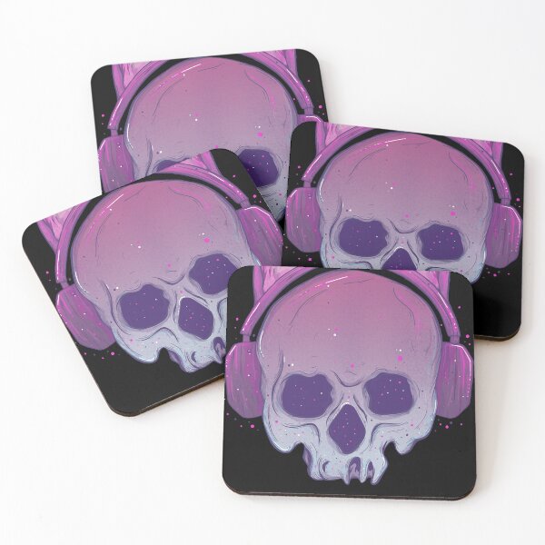 Item preview, Cute Cat Ear Headphones Skull designed and sold by ChrisParisian85.