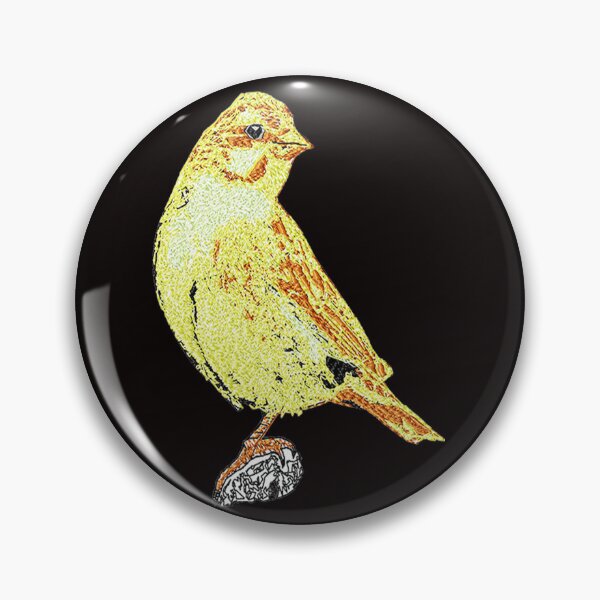 Item preview, Machine embroidery, Beautiful Embroidered Bird, Canarie, Stitch crafting, unique embroidered art designed and sold by RudolphBarnard.