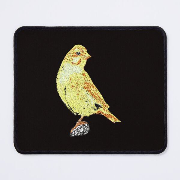 Item preview, Machine embroidery, Beautiful Embroidered Bird, Canarie, Stitch crafting, unique embroidered art designed and sold by RudolphBarnard.