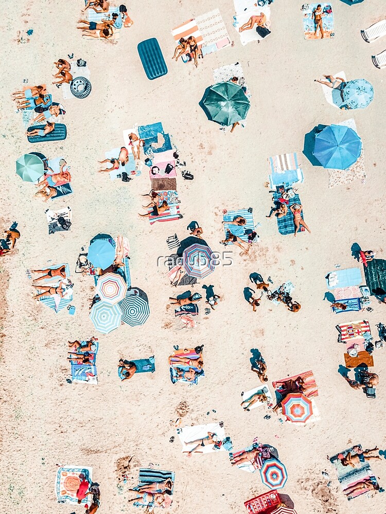 "Aerial Beach Art Print, Aerial Coastal Beach Print, Aerial Drone