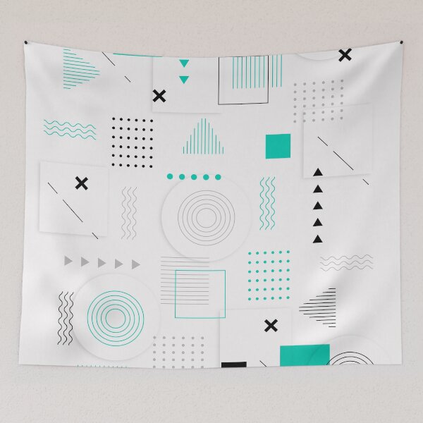 Item preview, Flat Geometric Pattern designed and sold by ZafranOnline.