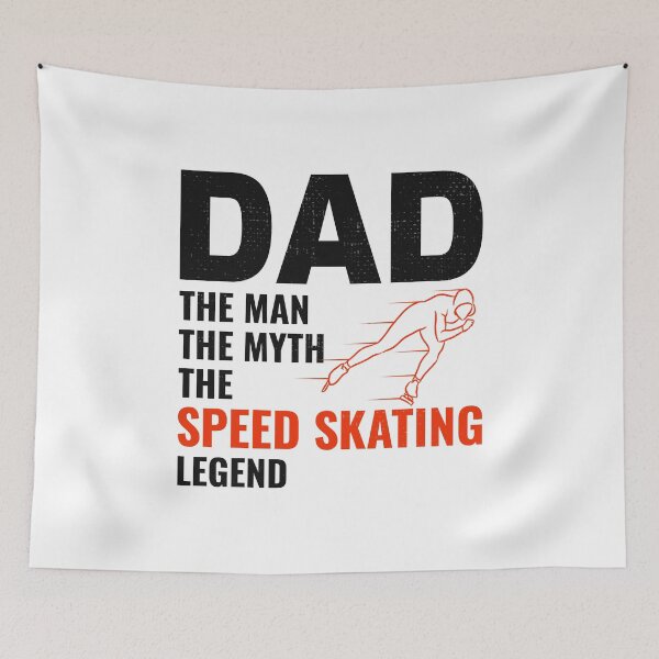 Item preview, Speed Skating Ice Skater Skate Dad Fathers day designed and sold by CuteDesigns1.