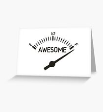 So Full of Awesome Gauge Greeting Card