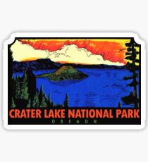 Crater Lake National Park Oregon Vintage Travel Decal Sticker
