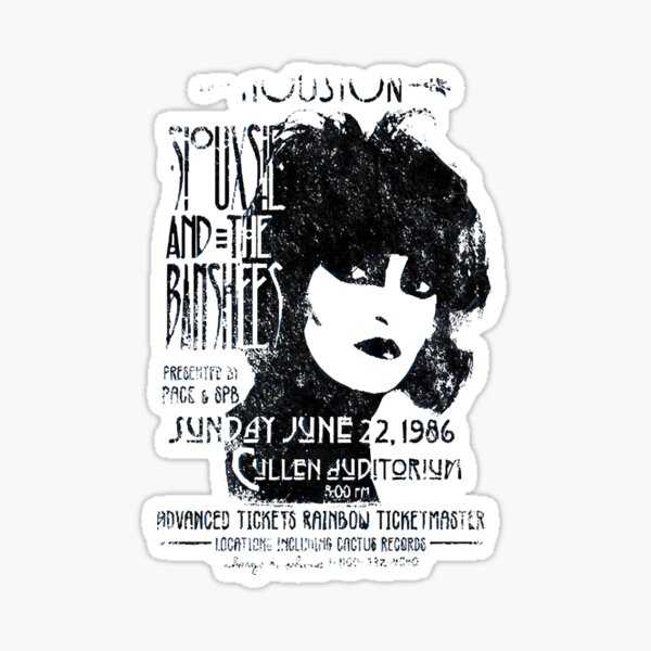 Item preview, Siouxsie and the Banshees Concert Poster, distressed  designed and sold by AmelieHoddle.