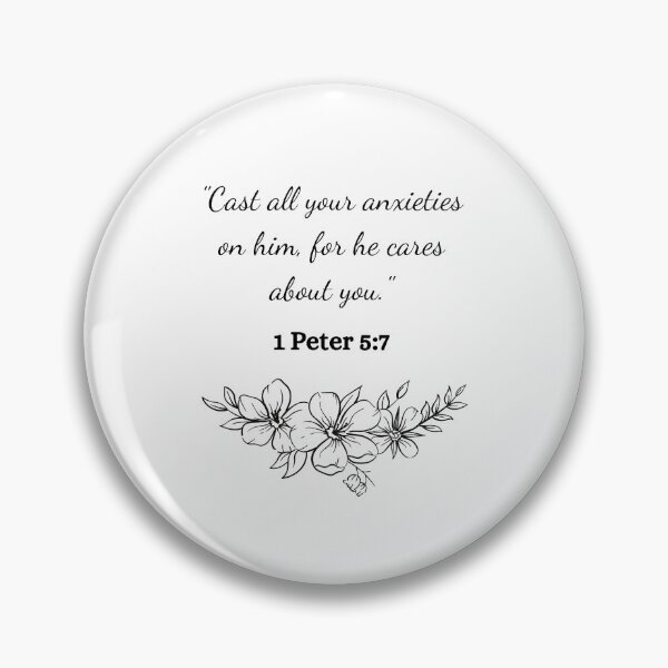 Item preview, Cast all your anxieties on him, for he cares about you Bible quote designed and sold by aly2417.