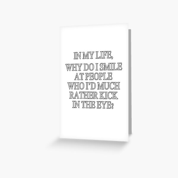 Item preview, Heaven Knows I'm Miserable Now... designed and sold by Esme O.