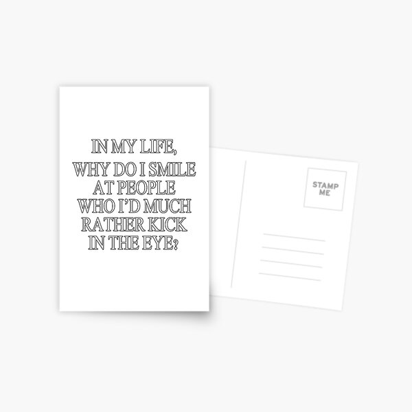 Item preview, Heaven Knows I'm Miserable Now... designed and sold by Esme O.