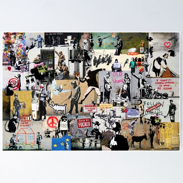 Banksy Louis Vuitton Kid Canvas Print or Poster