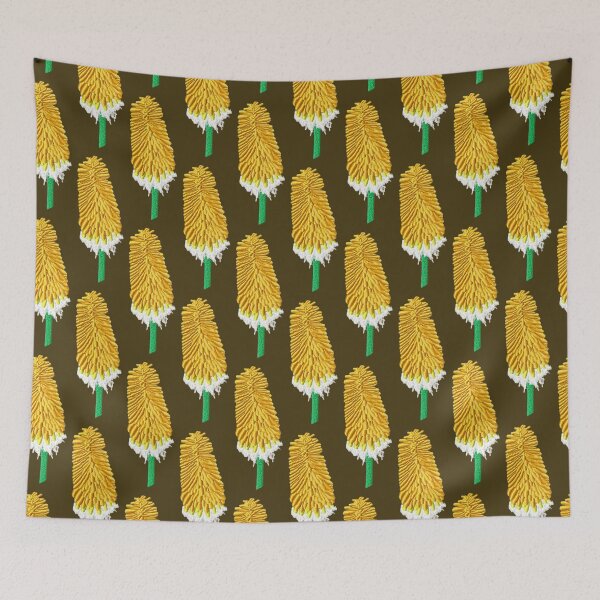 Item preview, Machine embroidery, Embroidered Yellow Flower, Botanical Design, Aesthetic Floral Design, Stitch crafting, unique embroidered art designed and sold by RudolphBarnard.