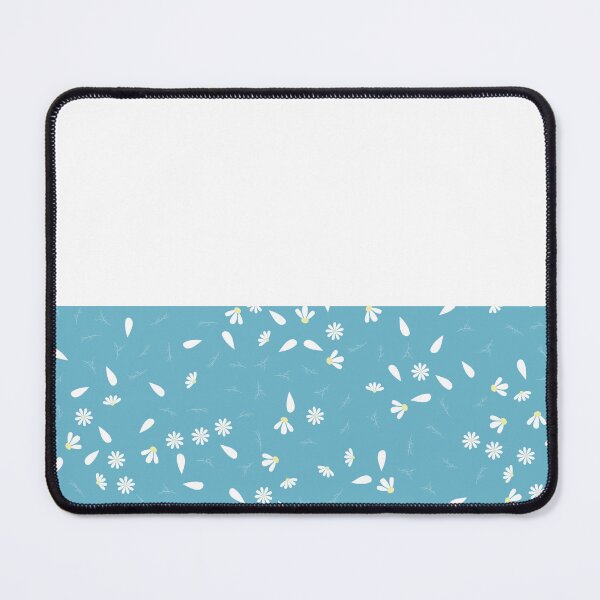 Item preview, White Chamomile Leaves on Horizontal Split White and Atomizer Blue designed and sold by HiddenPuppets.