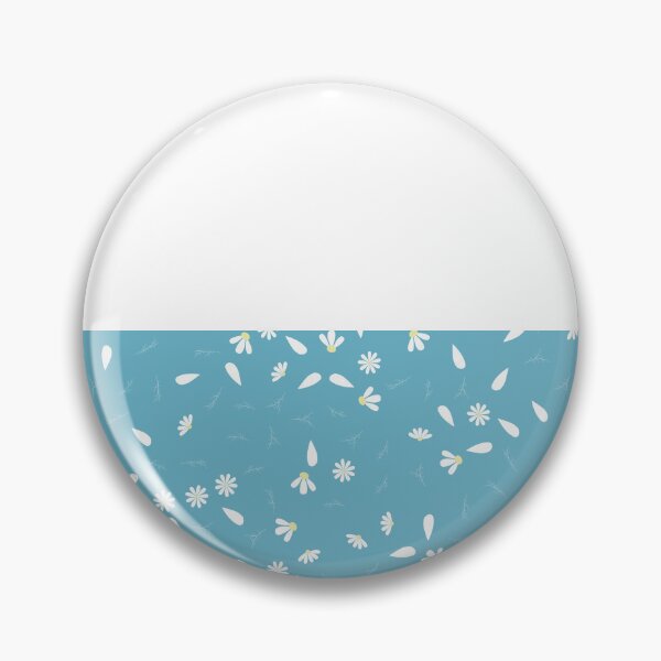 Item preview, White Chamomile Leaves on Horizontal Split White and Atomizer Blue designed and sold by HiddenPuppets.