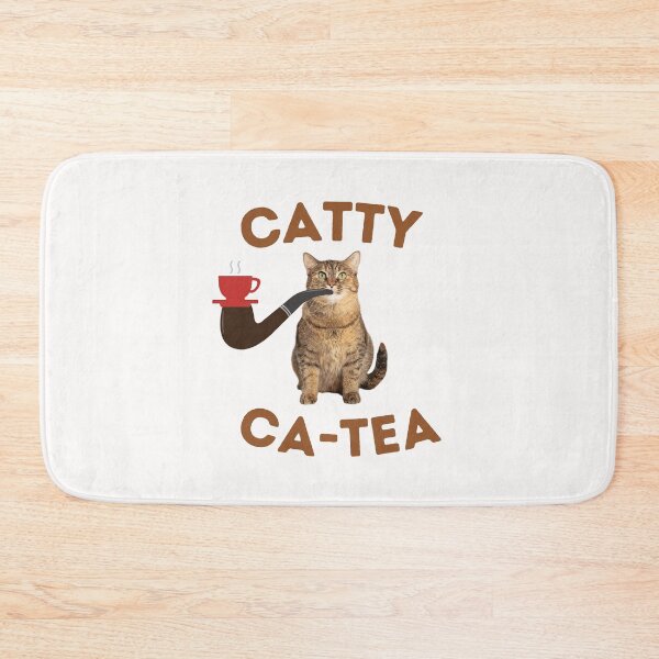 Item preview, Catty Ca-tea | Smoking Cat | Cat Cigar | Funny Cat designed and sold by CosmicStory.