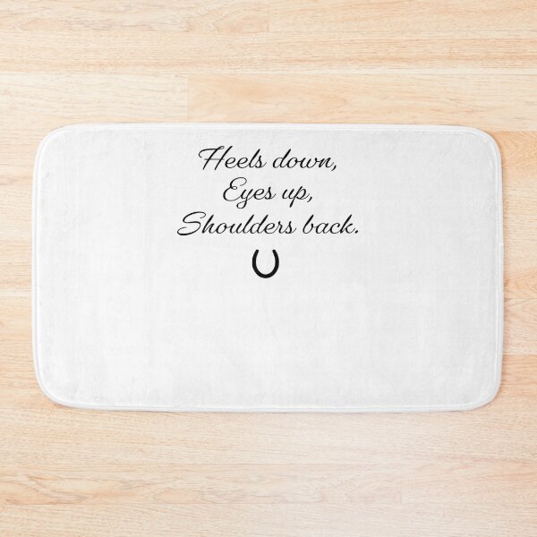 Item preview, Equestrian - Heels down, eyes up, shoulders back. (solid horseshoe version) Sticker designed and sold by AttilMerenyi.