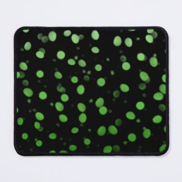 Item preview, Gradient green bokeh dots pattern on black designed and sold by CalmingColorArt.