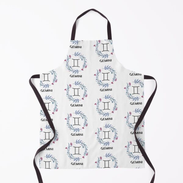 Item preview, Blue Floral Gemini Zodiac Sign designed and sold by Hellofriendco.