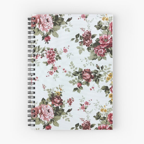 Item preview, Vintage flower illustration pattern on fabric background designed and sold by NicoletaDesigns.