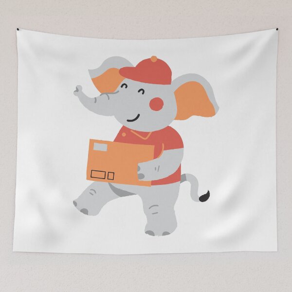 Item preview, But Her Mail Delivery Elephant designed and sold by marwan elsaeed.
