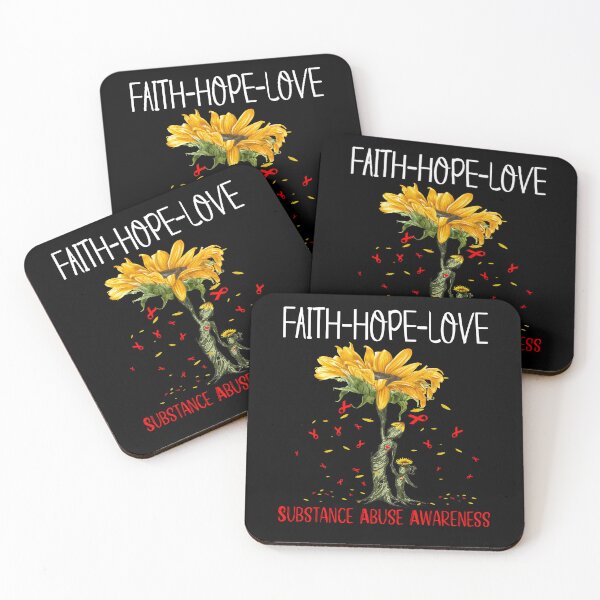 Item preview, Substance Abuse Awareness - Sunflower Faith Hope Love designed and sold by Hilten.