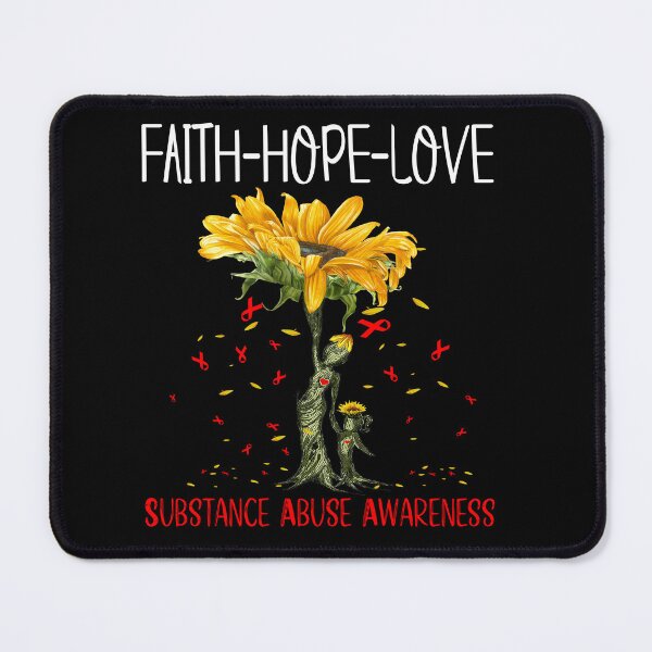 Item preview, Substance Abuse Awareness - Sunflower Faith Hope Love designed and sold by Hilten.