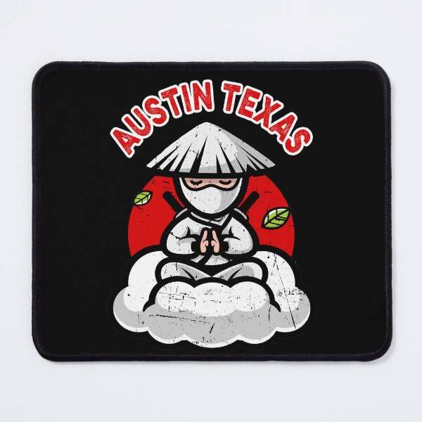 Item preview, Ninja Warrior Pose Austin Texas designed and sold by dreamofdenim.