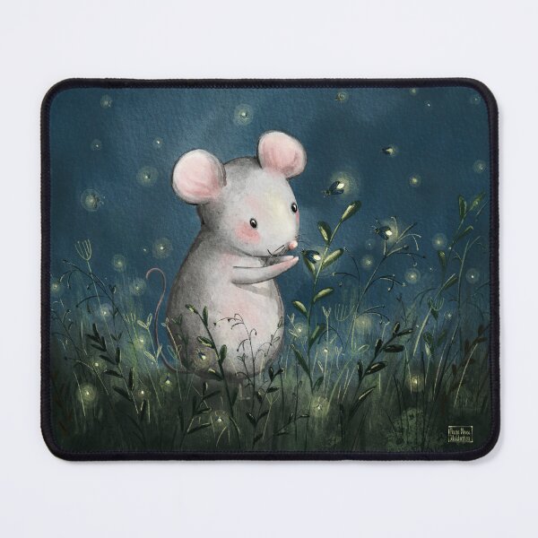 Artikelvorschau, Magic Mouse mit Glühwürmchen Sommernacht entworfen und verkauft von Anya Illustration Studio.