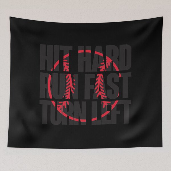 Item preview, Hit hard, run fast, turn left Essential . designed and sold by dillojord.