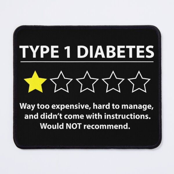 Item preview, Diabetes One Star Rating Funny Awareness Graphics designed and sold by ufodinosaur.