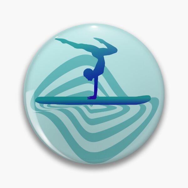 Item preview, Sup wafe woman handstand illustrations blue designed and sold by Pauletart.