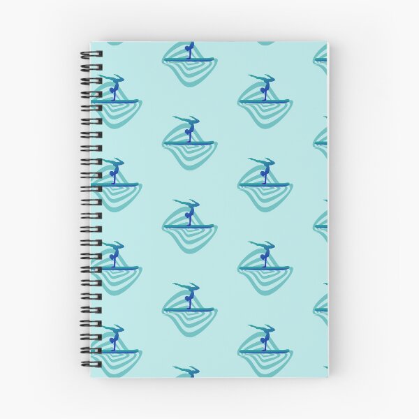 Item preview, Sup wafe woman handstand illustrations blue designed and sold by Pauletart.