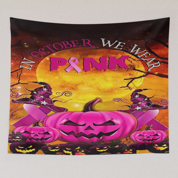 Item preview, In October We Wear Pink Halloween  designed and sold by christinecather.