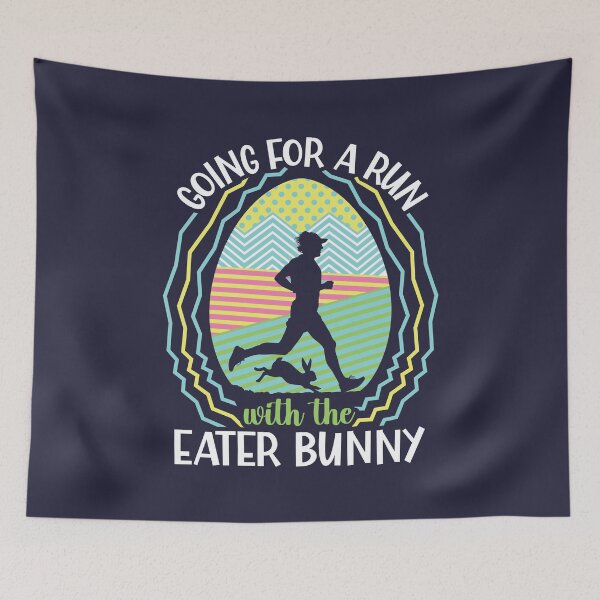 Item preview, Going For A Run With The Easter Bunny | Running | Funny Easter Quotes designed and sold by DrawingBoard.