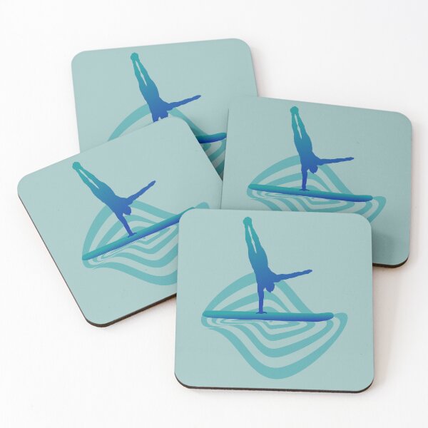 Item preview, Sup wafe man handstand illustrations blue designed and sold by Pauletart.