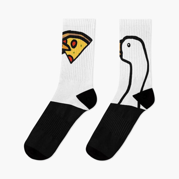 Item preview, Food Portrait of a Goose Stealing Pizza designed and sold by ellenhenry.