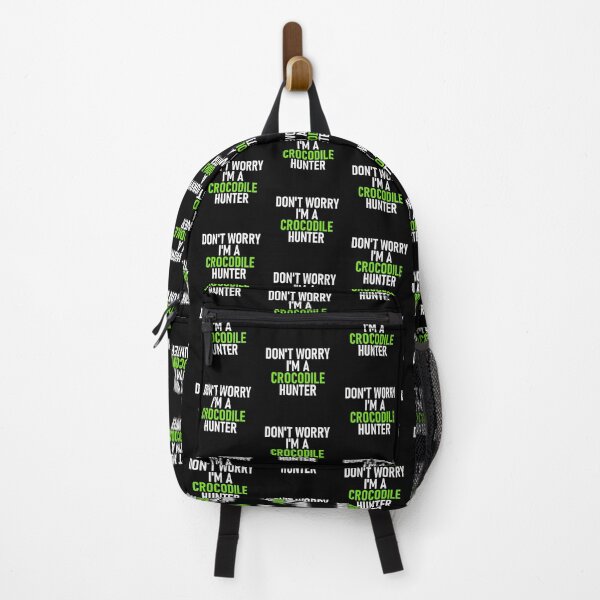 Item preview, Don't Worry I'm a Crocodile Hunter White&Green designed and sold by RiciPaneto.