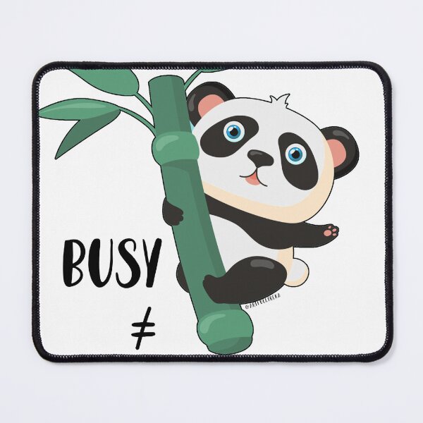 Item preview, cute panda productivity sticker designed and sold by ArtfullyReka.