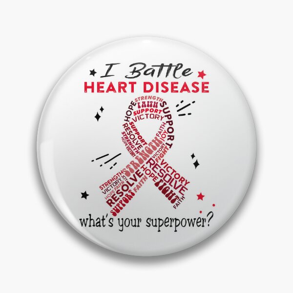 Item preview, Heart Disease Warrior, I Battle Heart Disease What's Your Superpower? designed and sold by Greggwillard.