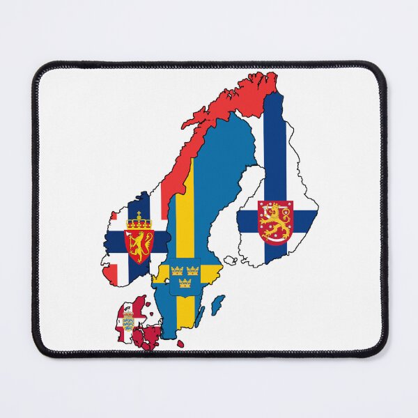 Item preview, Nordic Coat of Arms Map designed and sold by Frogpen.