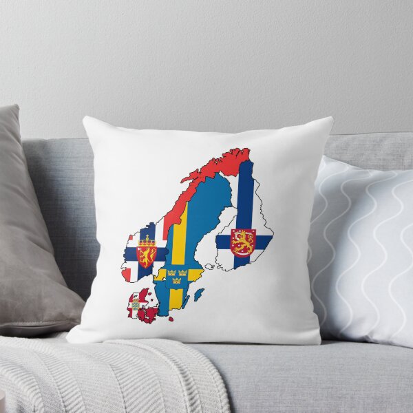 Item preview, Nordic Coat of Arms Map designed and sold by Frogpen.