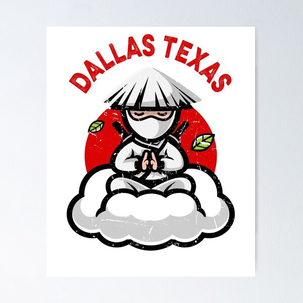 Item preview, Ninja Warrior Pose Dallas Texas designed and sold by dreamofdenim.