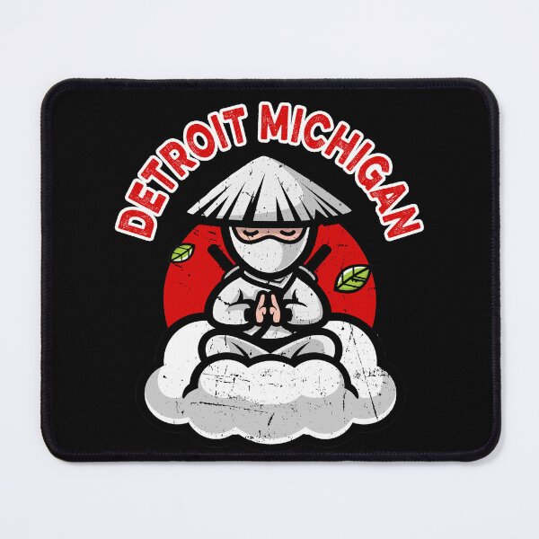 Item preview, Ninja Warrior Pose Detroit Michigan designed and sold by dreamofdenim.