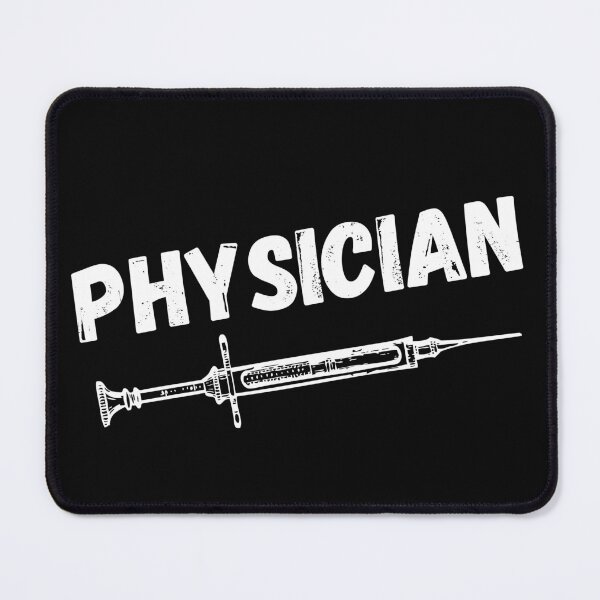 Item preview, Syringe Physician Instrument For The Doctor White Text designed and sold by med-artist.