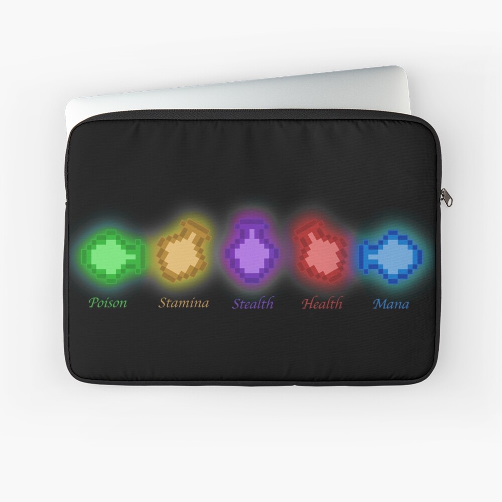 Poison, Stamina, Stealth, Health, Mana Laptop Sleeve
