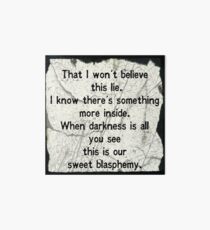 Black Veil Brides: Sweet Blasphemy Art Board