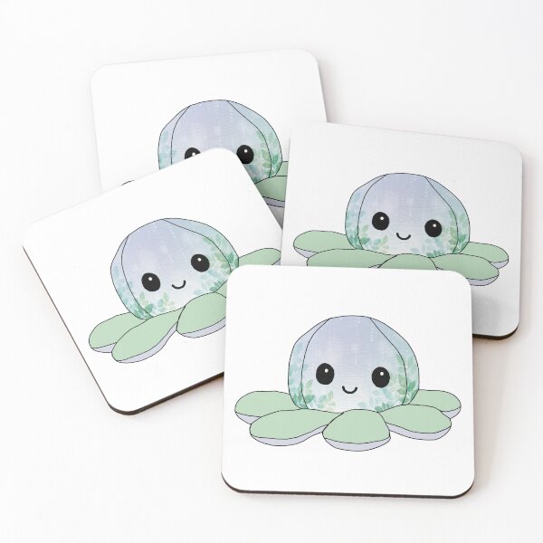 Item preview, happy little octopus (abstract leaves edition) designed and sold by ShipsinParadise.