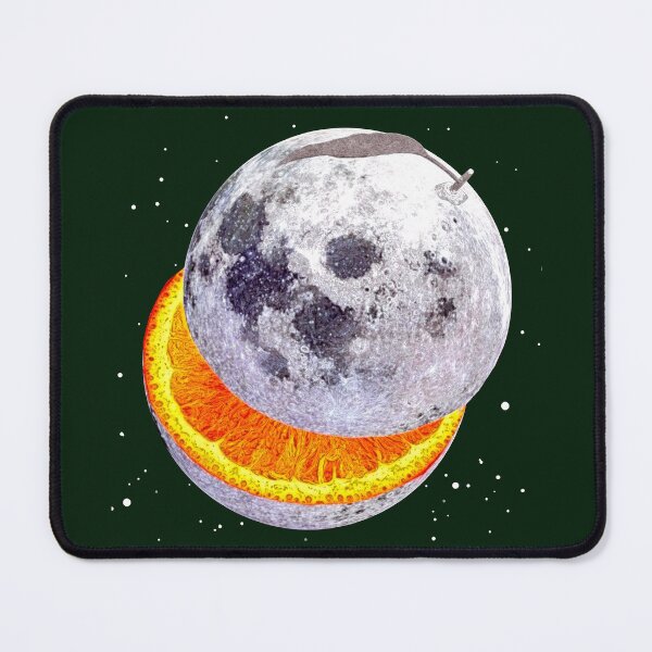 Item preview, Moon orange sliced cut segment for space & marmalade lover designed and sold by SolidEarthArt.